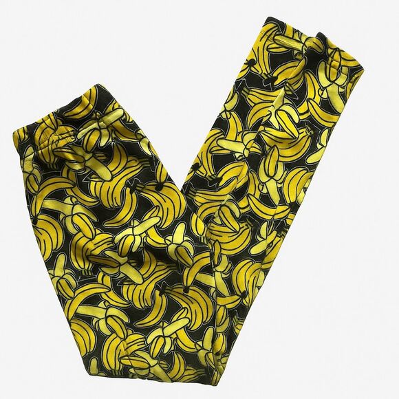 H&M Banana Print Leggings | Size Small | Fun Graphic Stretch Pants - Picture 2 of 4